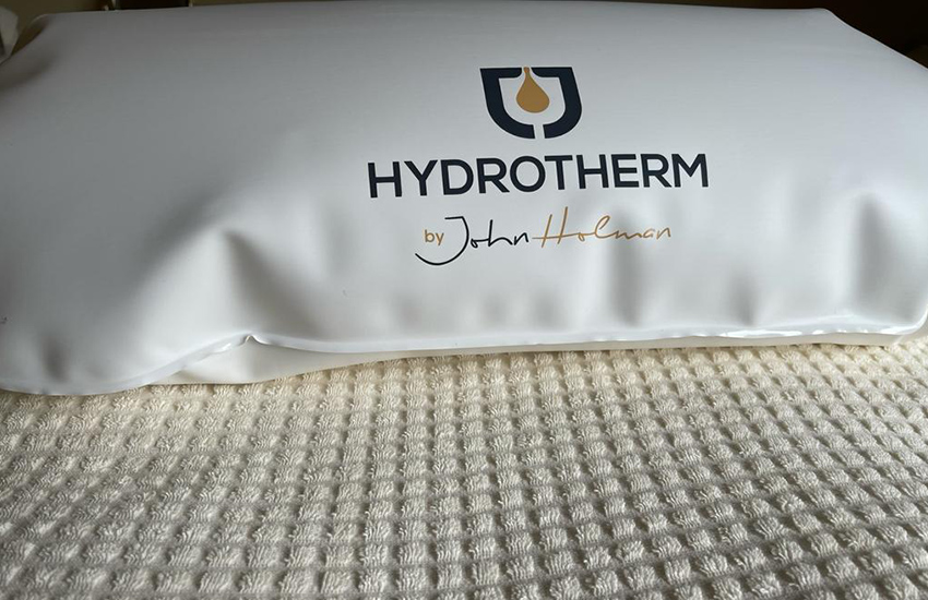 A cushion for the Hydrotherm for remedial and relaxing massage