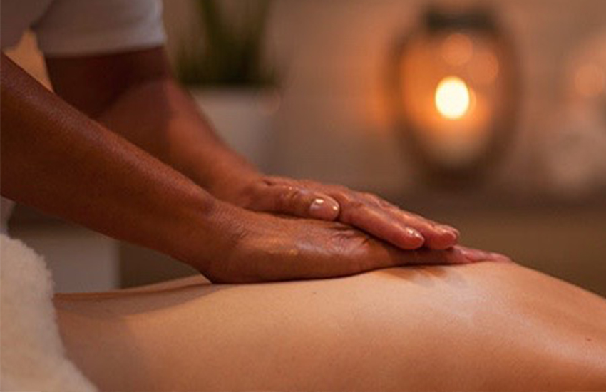 A massage with hot stones
